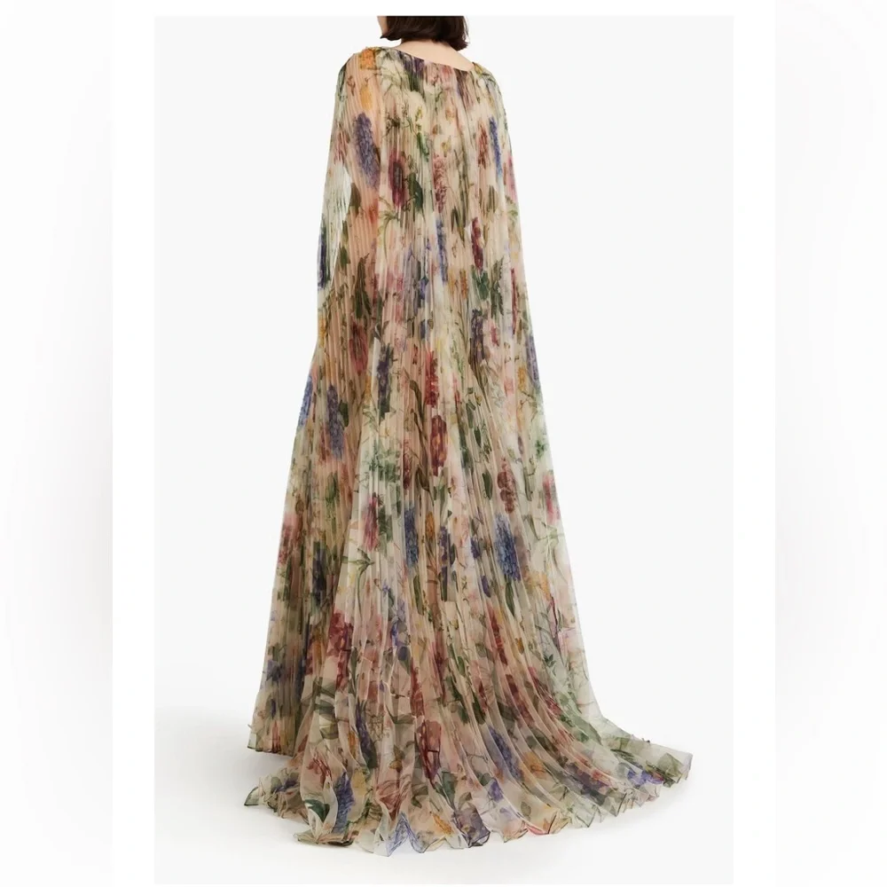 Oscar de la Renta Floral Maxi Dress - Multicolor - Picture 2 of 10